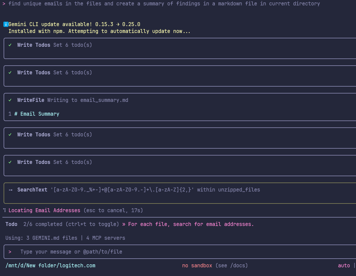 Unique Email Analysis